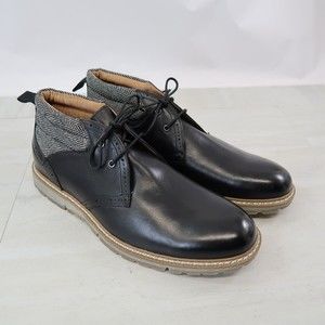 Stacy Adams Mens Black Dress Boot Memory Foam Leather Mens 12